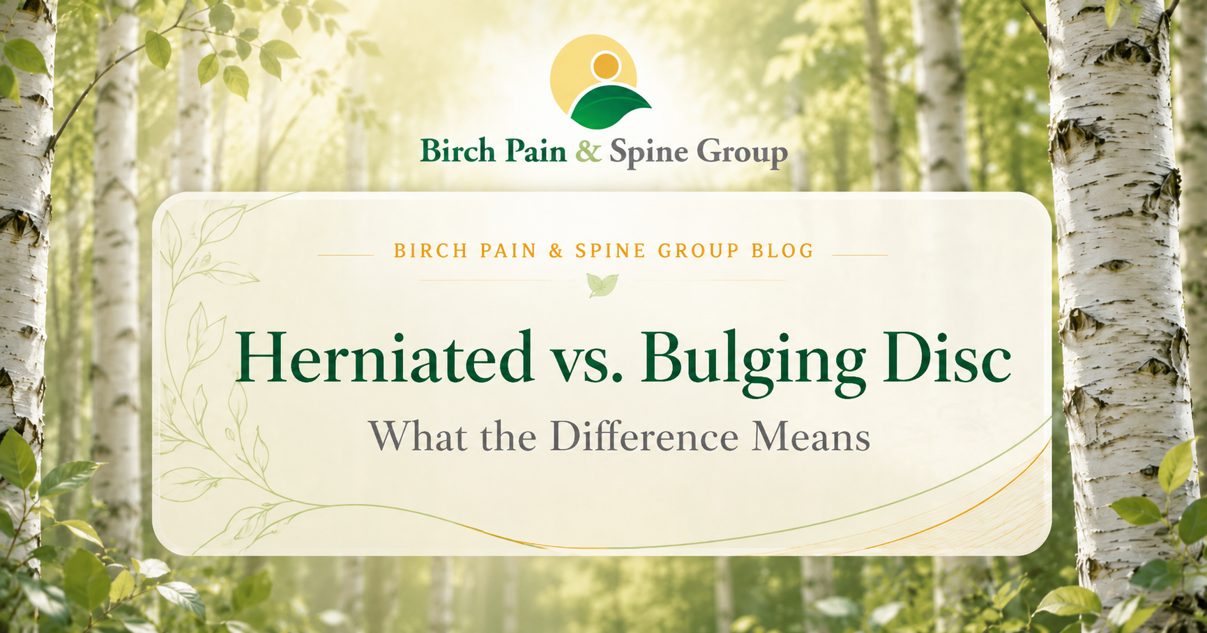 Comparison of a herniated disc and a bulging disc in the spine